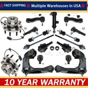 4WD Front Wheel Bearing Hub Control Arm for Silverado Sierra 1500 HD 3500 8-Lugs - Picture 1 of 12