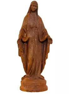 Gartenskulptur Madonna Maria Eisen Garten Rost Eisenfigur Skulptur Antik-Stil - Bild 1 von 4