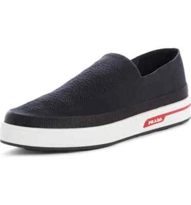 Zapatillas de tenis PRADA elásticas sin cordones EU 36 EE. UU. 6 1S276L negras/blancas - Imagen 1 de 12