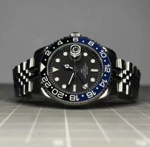Custom 40mm “Batman/Batgirl” GMT Style Diver Mod Watch NH34 Automatic - Picture 1 of 4