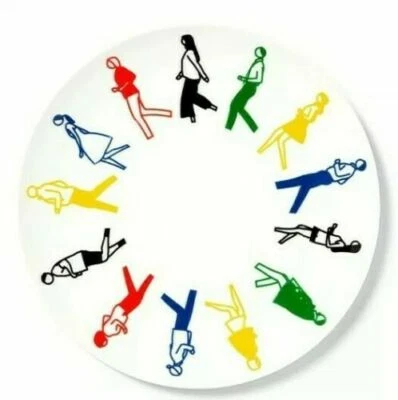 Julian Opie Running Plate Edición de 175 Digital Firmado AGOTADO Foto 1 de 4