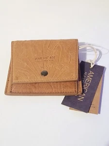 American Leather Co. Veronica Tooled Leather Bifold ID Credit Card Wallet.. New - Picture 1 of 14