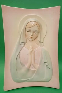 Madonna, ceramica VI.BI. Torino, 1952, 38x27,5 cm, h 4,5 cm. - Foto 1 di 13