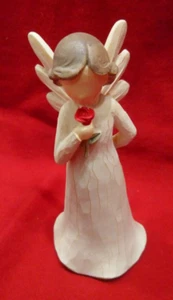 Schutzengel NEU / Engel mit ROSE /Angelino 8753 14 cm - Bild 1 von 2