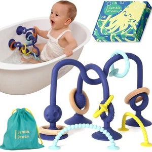 Jumble Jangle Bath Toy: Bath Toys for Babies 6–12 Months Suction Cup Teether ... - Picture 1 of 7