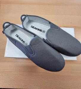 Herren Deakins Fiasco grau/braun Plimsole Schuh TF11 - Bild 1 von 3