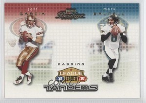 2002 Playoff Prestige League Leader Tandems Jeff Garcia Mark Brunell #LL6