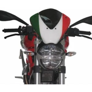 Cupolino fume con tricolore Italia Fabbri Ducati Monster 1100 2008-2012 - Picture 1 of 1