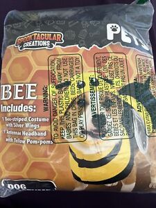 Dog Clothing Bee Costume, Yellow, Size  XL Spooktacular Creations see pictures 