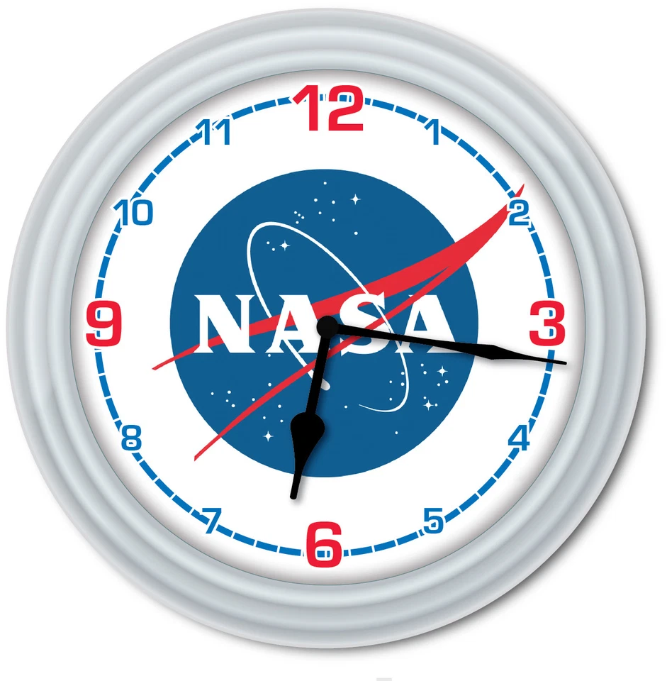 NASA Space Wall Clock - Science Teacher Classroom Office Kids Bedroom - GIFT - Image 1 of 1