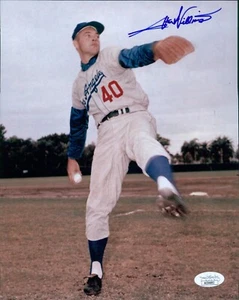 Stan Williams Los Angeles Dodgers Signed 8x10 Matte Photo JSA Authenticated - Picture 1 of 2