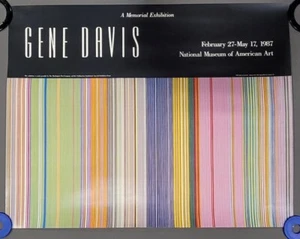 Gene Davis Memorial Exhibition Poster, 1987 - Picture 1 of 4