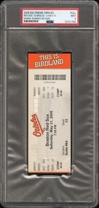31.05.08 Manny Ramirez 500th HR Homerun Box Office unbenutzt Ticket Stub PSA 9 MINT - Bild 1 von 1