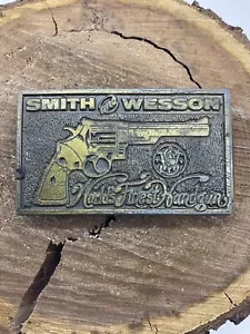 SMITH & WESSON Solid Brass Belt Buckle - Picture 1 of 6