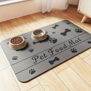 Non-Slip Waterproof Dog Cat Pet Feeding Mat Durable Easy to Clean Mat for Pets - Picture 1 of 9