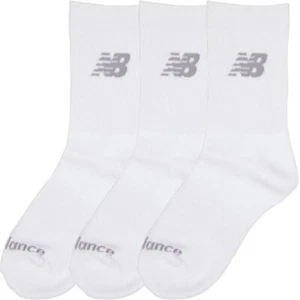 New Balance Junior Three Pack Cushioned Crew Socks White UK 2-5.5 EU35 - 38 (L) - Picture 1 of 5