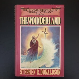 THE WOUNDED LAND Stephen R. Donaldson 1980 Hardcover DJ Book Club Edition VTG - Picture 1 of 12