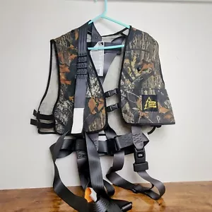Mossy Oak Hunter Safety System Vest Tree Stand Harness Camo L/XL HSS7 Hunting - Picture 1 of 8