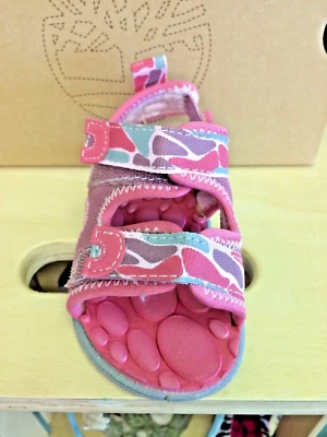 Sandalias Niñas Rosa/Camuflaje Punta Abierta Agua Niñas Pequeñas Talla 9 Foto 1 de 4