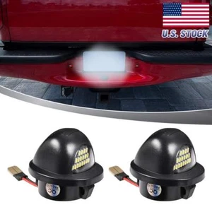 Pair Tube LED License Plate Tag Light Lamps Replacement For Ford F150 F250 F350 - Picture 1 of 14