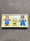 Melissa And Doug Wooden Dress Up Puzzle Bear Family 45 Mix & Match Pieces 
