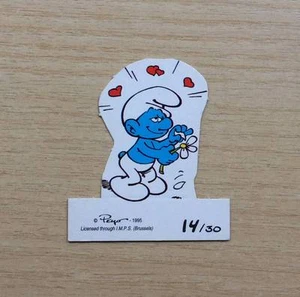 FIGURINE CARTONATE PEYO - I PUFFI 1995 -FIG. N°14/30 PUFFO INNAMORATO -CARDBOARD - Picture 1 of 1