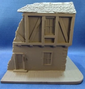 HQ72 Harzprodukte europäisches zweistöckiges Haus mit Bürgersteig - Bild 1 von 3