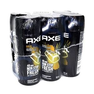 AXE Gold OUT WOOD & DARK VANILLA 48-Hour Fresh Deodorant Body Spray 150ml 6Pack - Picture 1 of 7