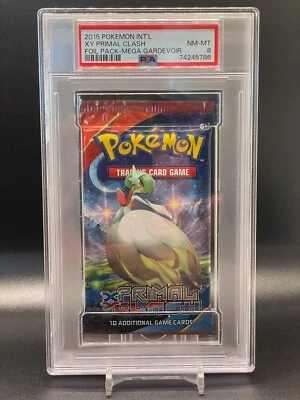 Pokemon XY Primal Clash Mega Gardevoir Factory Sealed Booster Pack PSA 8 Card - Image 1 of 2