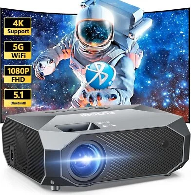 FUDONI 15000L 4K 1080P Projector WiFi Bluetooth Mini LED Home Theater