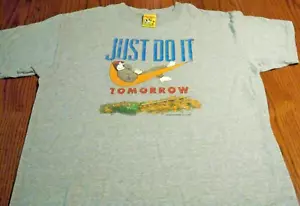 Vintage Big Dogs Kids T-Shirt Sz 16-18 2003 Nike Just Do It Tomorrow - Bild 1 von 8