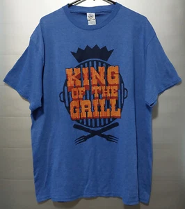 Delta Pro Weight Blue KING OF THE GRILL Short Sleeve tee Men's Size XL - Picture 1 of 5