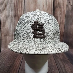 Rare New Era St Louis Cardinals Allover 7 1/2 New Era Fits Hat Cap Cotton - Picture 1 of 10
