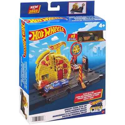 Hot Wheels City Speedy Pizza Pick-Up Track Set - Image 1 of 3