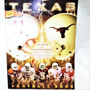 2003 Texas Longhorns VS Nebraska Cornhuskers & 2004 Texas VS North Tx Programs - Picture 1 of 11