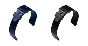 Eulit PVC Uhrenarmband (123) - 2 Farben - 17 mm - Ersatz-Armband - Silikon - Bild 1 von 3