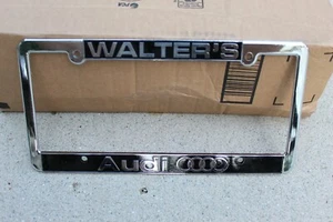 One (1) Walter's Audi with Logo Socal Dealership license plate frame.Brand New. - Picture 1 of 2
