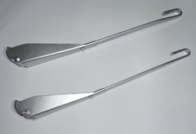 WIPER ARMS LEFT & RIGHT SILVER SET OF 2 VOLKSWAGEN T1 BUG BEETLE 1965-1967 - Image 1 of 2