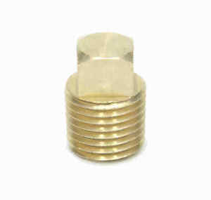 1/8 Male Npt Square Head Pipe Plug Bung Brass Fitting Water Oil Fuel Air Vacuum