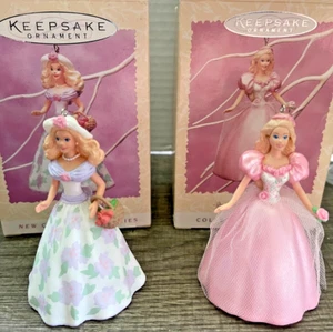2 Barbie Primavera 1995&1996 Collezione Pasqua Vintage Hallmark Keepsake - Foto 1 di 8