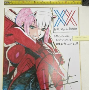DARLING IN THE FRANXX Zero Two color print shikishi board Tanaka Shiga trigger - Picture 1 of 2