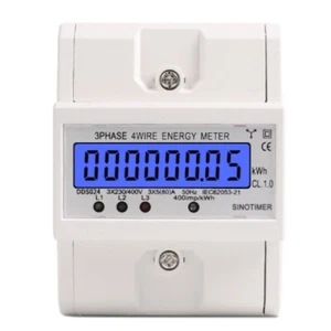 Electronic Watt Power Consumption Energy Meter AC400V 50Hz LCD Wattmeter New - Picture 1 of 17