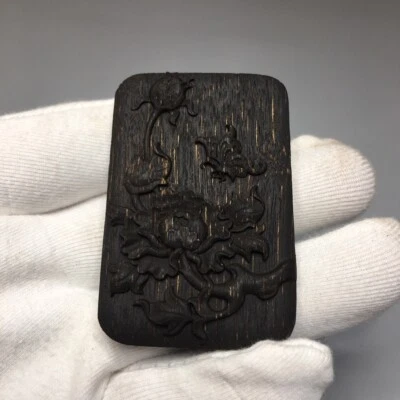 Colgante chino China preciosa madera de agar colgante flor amuleto Foto 1 de 4