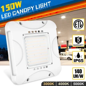 LED Canopy Gas Station Light 150W 3000K/4000K/5000K Parking Garage Light 21000LM - Picture 1 of 12