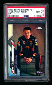 2020 Topps Chrome F1 #5 Alexander Albon RC rifrattore variazione immagine SP PSA 10 - Foto 1 di 2