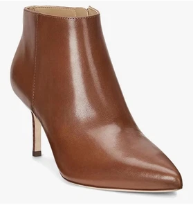 Lauren Ralph Lauren Lizie Stiefel/ Bootie hellbraun Leder seitlicher Reißverschluss Gr. US 7,5 EU 38,5 - Bild 1 von 16