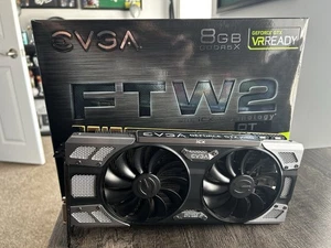 EVGA NVIDIA 08G-P4-6286-KR GeForce GTX 1080 FTW 8GB GDDR5X Graphics Card - Afbeelding 1 van 11