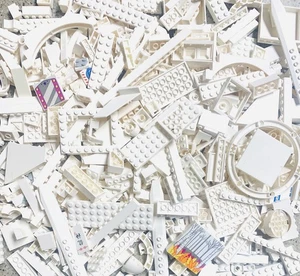 Lego 801+ Teile Weiße Steine Teile & Stücke Konvolut - Bild 1 von 3