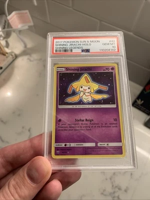 2017 Pokémon Sun & Moon Shining Jirachi Holo Shining Legends PSA 10 Gem Mint #42 - Image 1 of 4