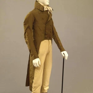 Men's Brown Wool Regency Boy Costume Coat, Only Coat For Sale - Picture 1 of 4